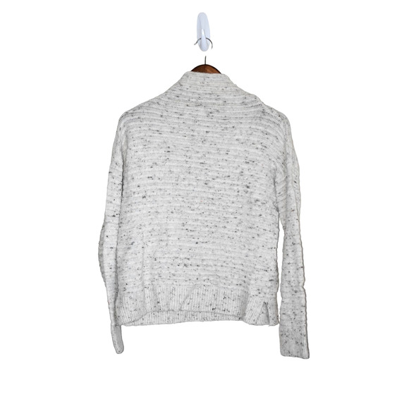 Madewell Cream Flecked Belmont Donegal Mock Neck Size S - Picture 3 of 5
